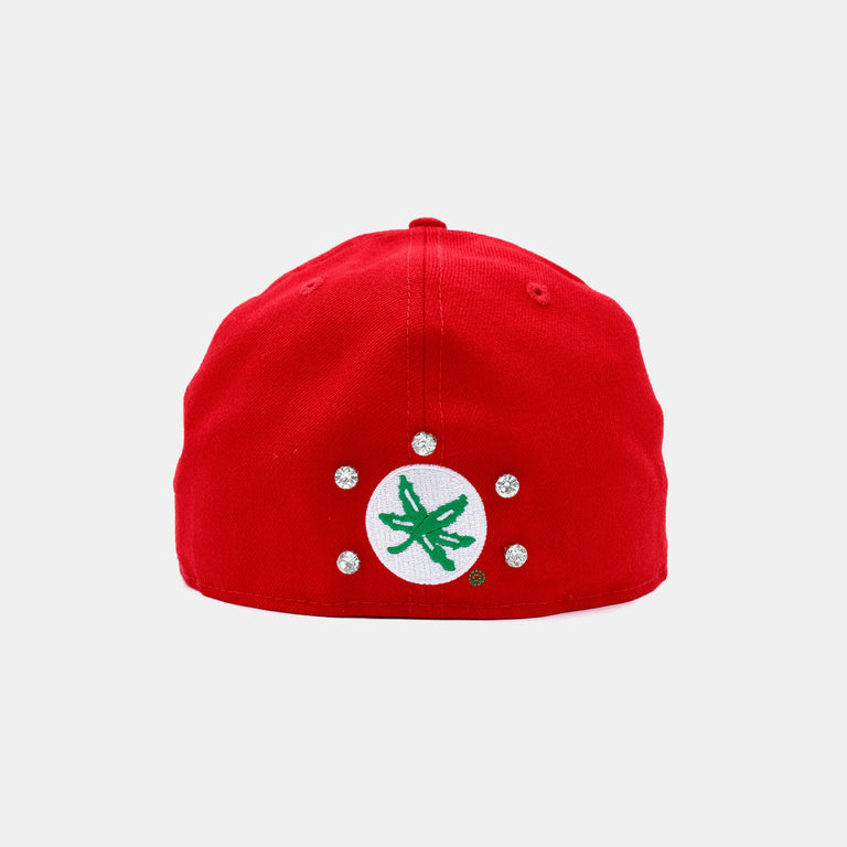 CHAMPIONSHIP RING  'SCRIPT OHIO' RED FITTED